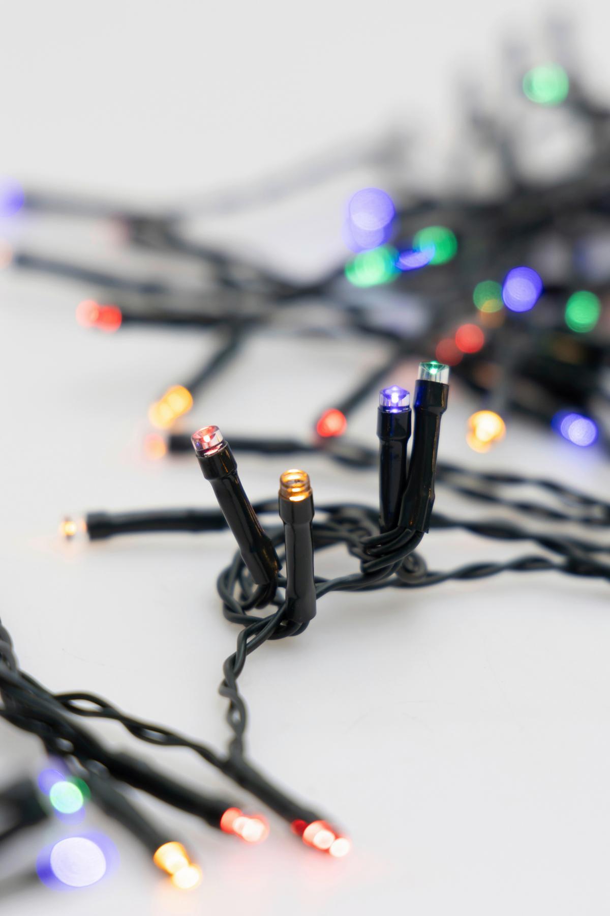 SVETELNÁ REŤAZ TIP - tmavozelená, Romantik / Landhaus, plast (595cm) - Mömax