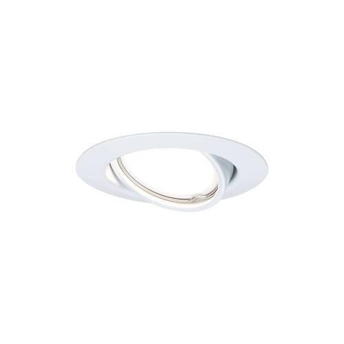 Einbauspot Ø 9 cm Weiß Kippbar - Weiß, Design, Metall (9cm) - Paulmann