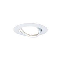 Einbauspot Ø 9 cm Weiß Kippbar - Weiß, Design, Metall (9cm) - Paulmann