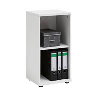 Aktenregal Serie 200 Weiß B 39,3 Cm - Schwarz/Weiß, Basics, Holzwerkstoff (39,3/77,3/34,5cm) - MID.YOU