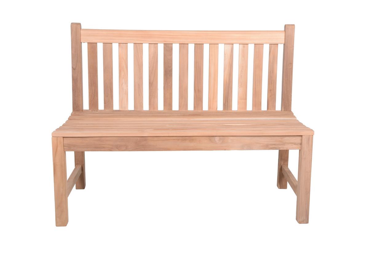 Gartenbank Holz Solo 2-Sitzer Solo - Braun/Naturfarben, MODERN, Holz (60/92/120cm) - Gardenson