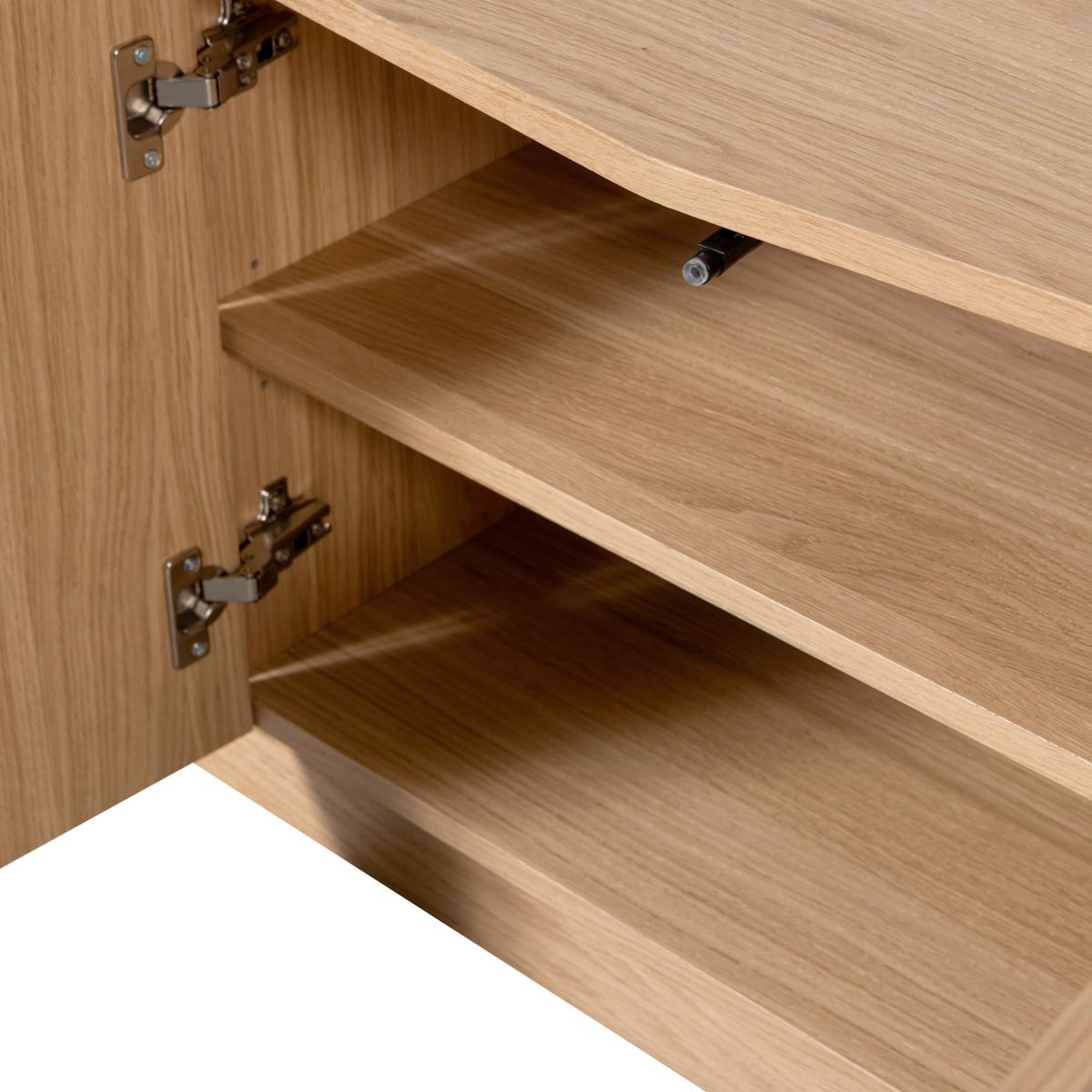 Lowboard Zuma Eichefarben B: 133cm - Eichefarben, Design, Holz (133/52/45cm) - Livetastic