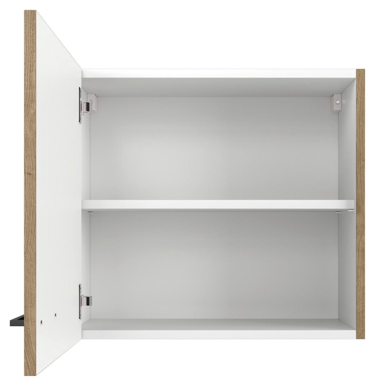 HORNÁ KUCHYNSKÁ SKRINKA CARA H 60 - čierna/dub artisan, Konventionell, kov/kompozitné drevo (60/54,8/32cm) - FlexWell