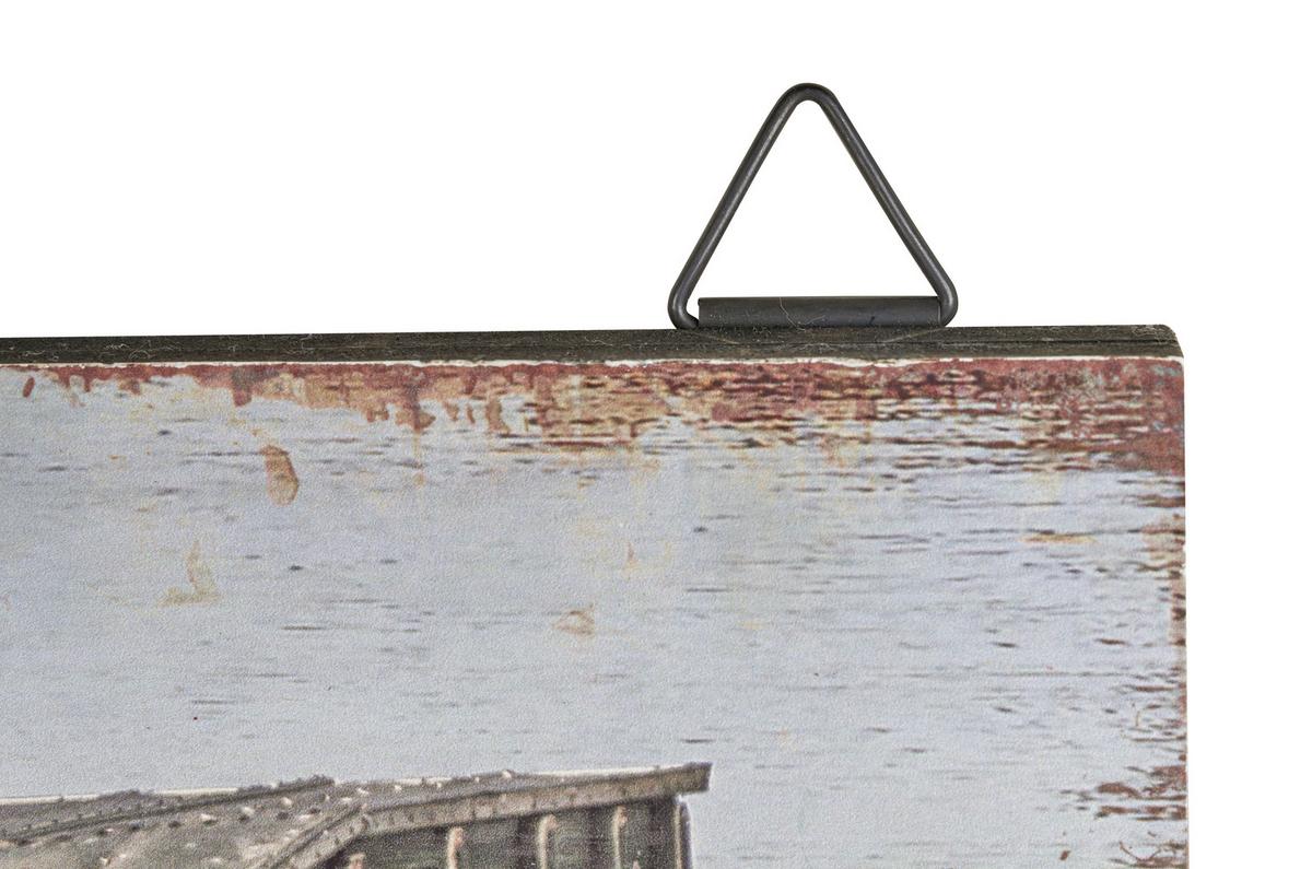 Hakenleiste Truck B: 60 cm mit Motiv 5 Haken - Multicolor/Schwarz, MODERN, Holzwerkstoff/Metall (60/20/8,5cm)