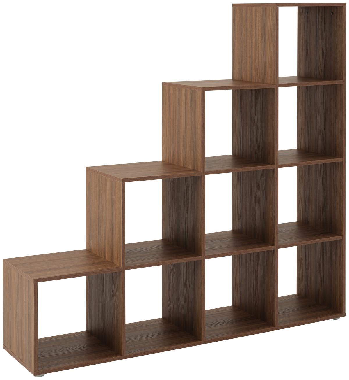 Raumteiler Pisa 4 - Walnussfarben, MODERN, Holzwerkstoff (149/148/35cm)