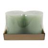Stumpenkerze Sophie - Salbeigrün, KONVENTIONELL, Naturmaterialien (6,8/9cm) - Ondega
