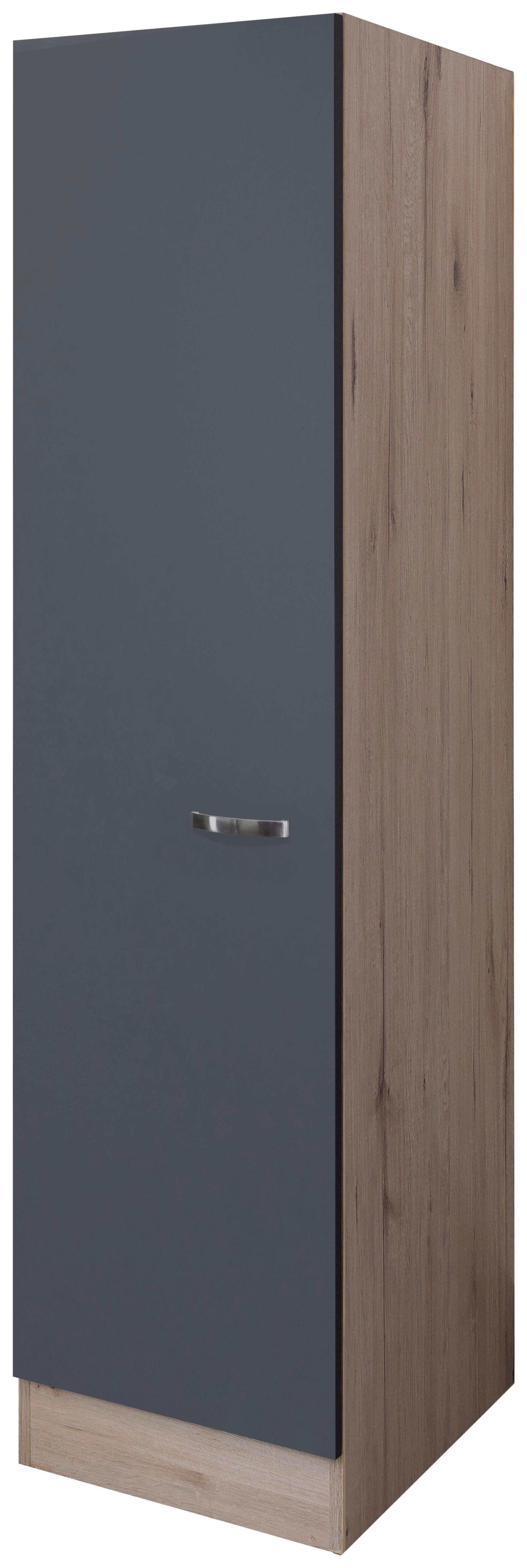 Geschirrschrank Shadow B: 50 Cm Grau/eiche Dekor 3 Böden