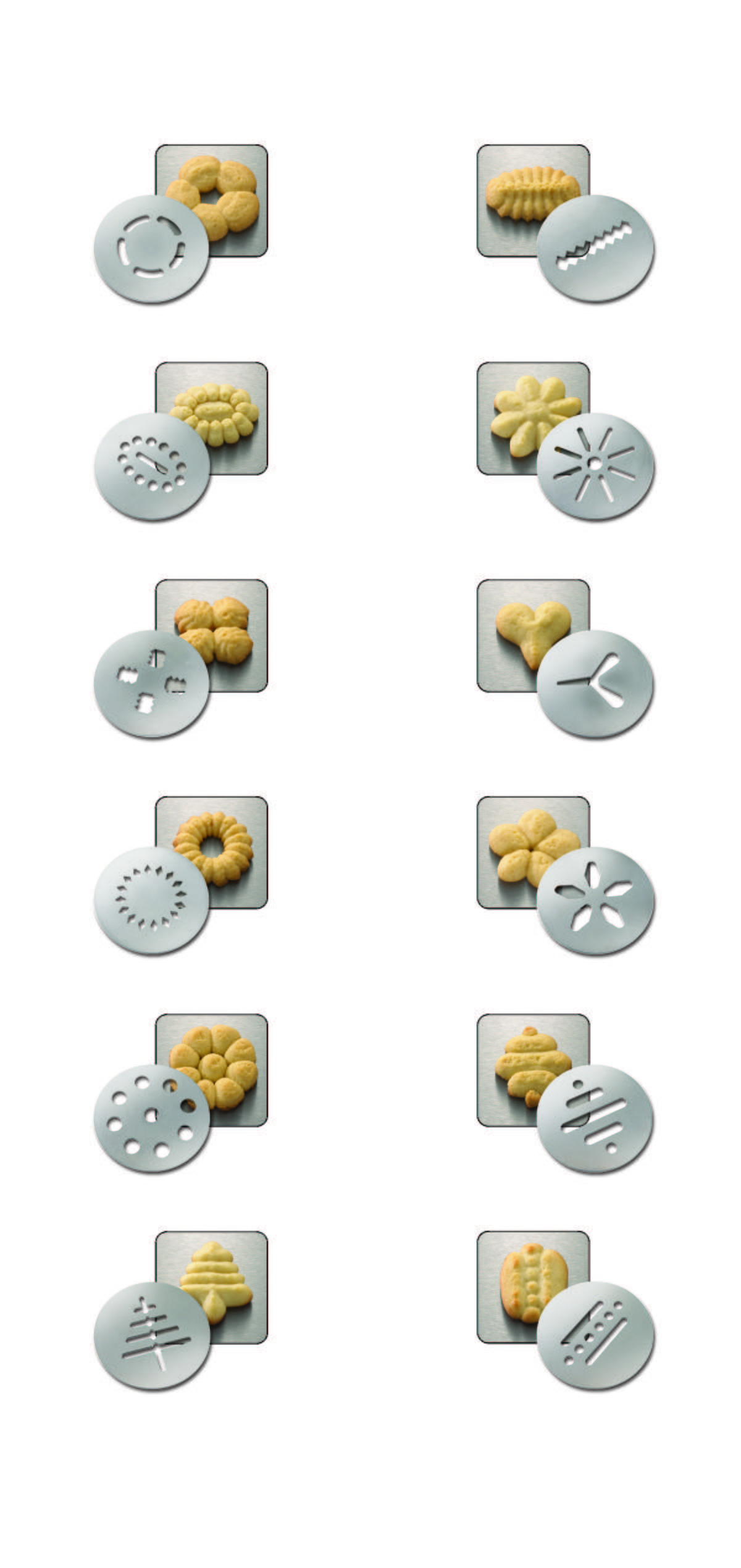 Gebäckpresse inkl. 12 Formscheiben - Silberfarben/Schwarz, Kunststoff/Metall (22/13cm) - Dr.Oetker