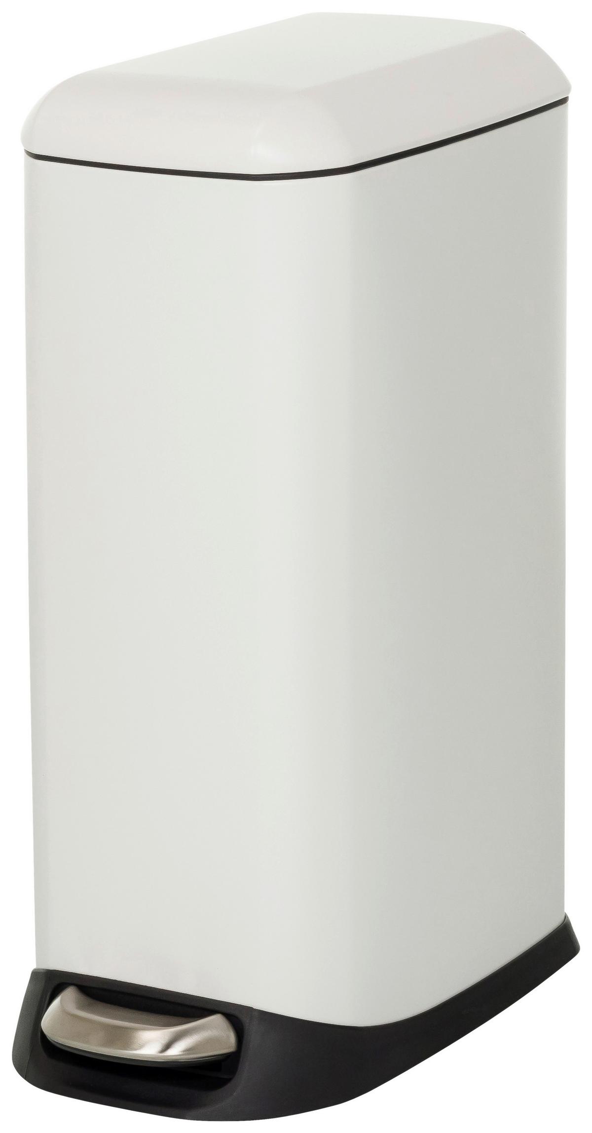 Abfallsammler Clean Slim Schwarz B: 34 cm - Schwarz/Weiß, MODERN, Metall (34/56/22cm) - MID.YOU