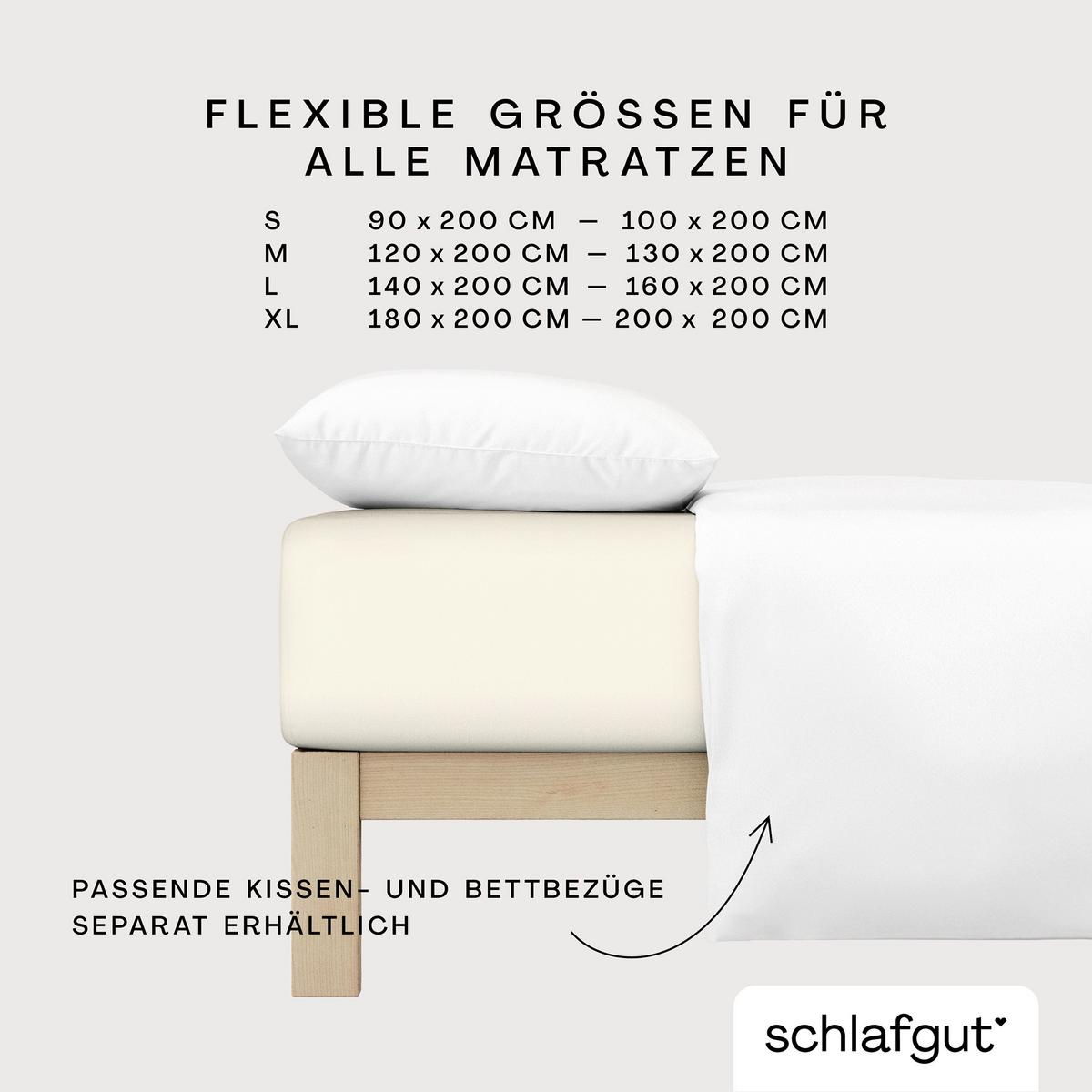 Spannleintuch Frottee Hellgelb 100x200 cm - Hellgelb, Basics, Textil (100/200cm) - Schlafgut