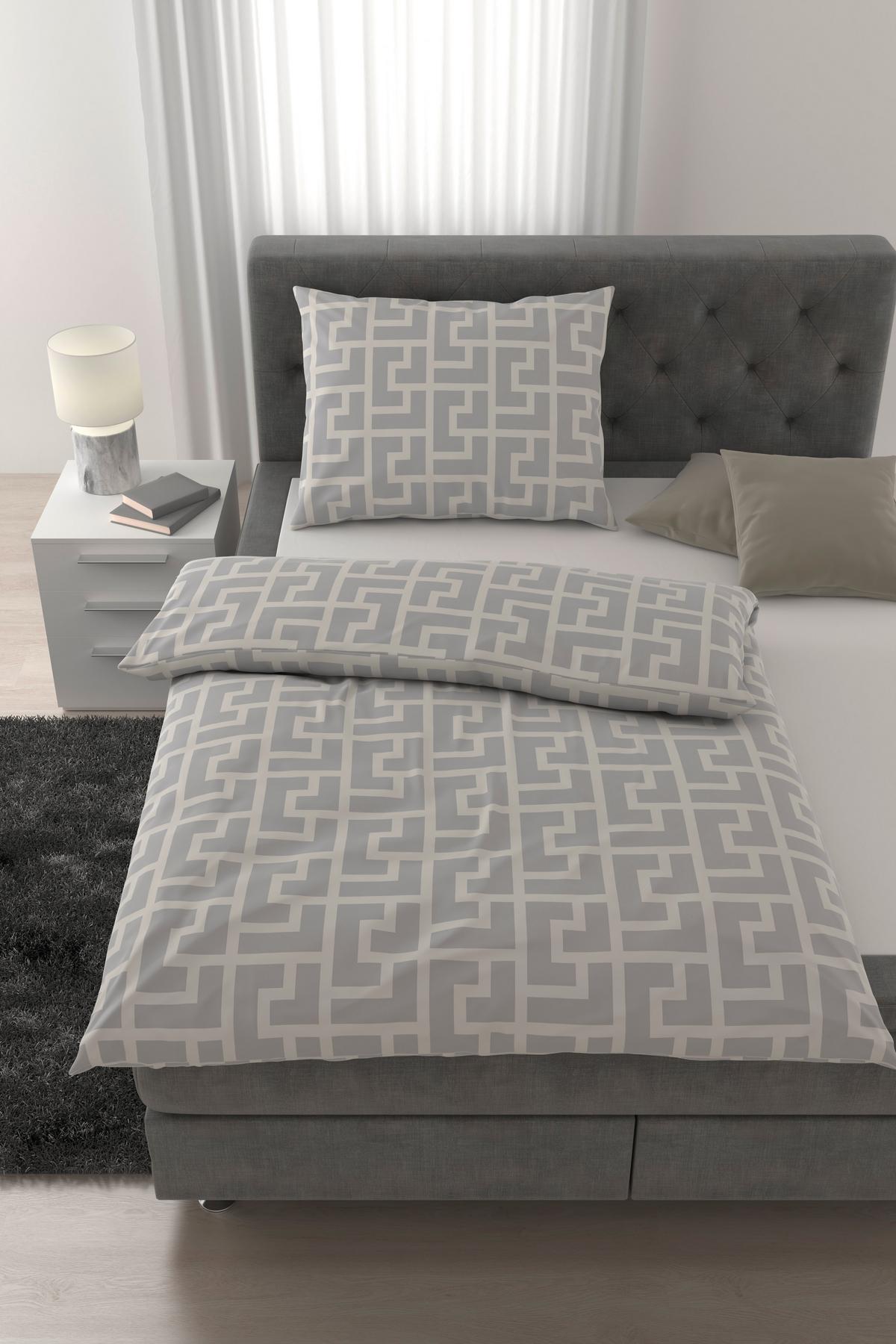 POVLEČENÍ MÄANDER - přírodní barvy, Romantický / Rustikální, textil (140/200cm) - Mömax