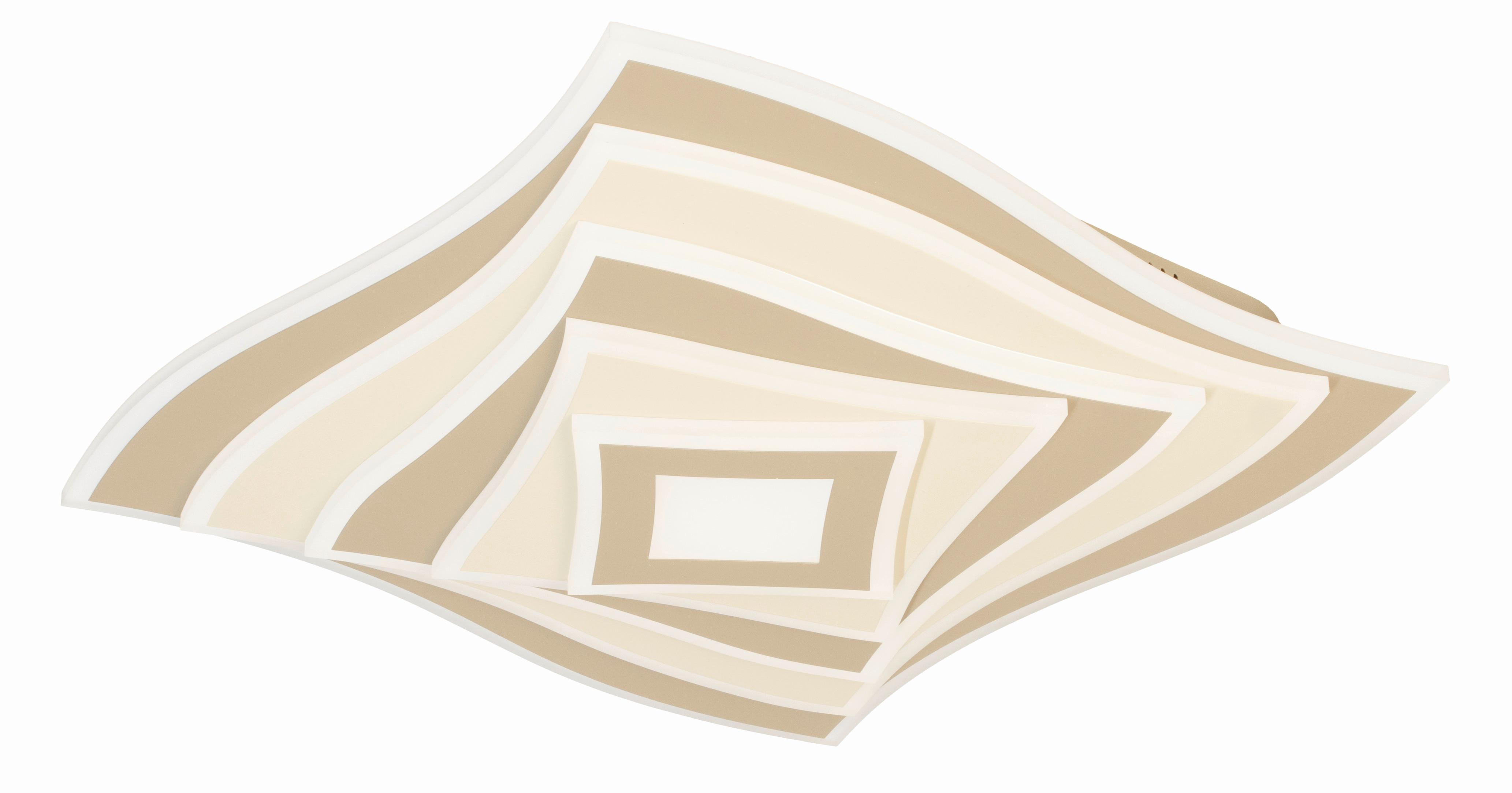 LED-Deckenleuchte Hero Schwarz B: 50 cm - Schwarz, Design, Metall (50/50/7.6cm) - Fischer & Honsel