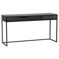 Schreibtisch Silas Schwarz B: 140 cm - Schwarz, Design, Holz/Metall (140/44/75cm) - Livetastic