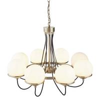 Kronleuchter Sphere 7098-8ab - Messingfarben, KONVENTIONELL, Glas/Metall (75/150cm)