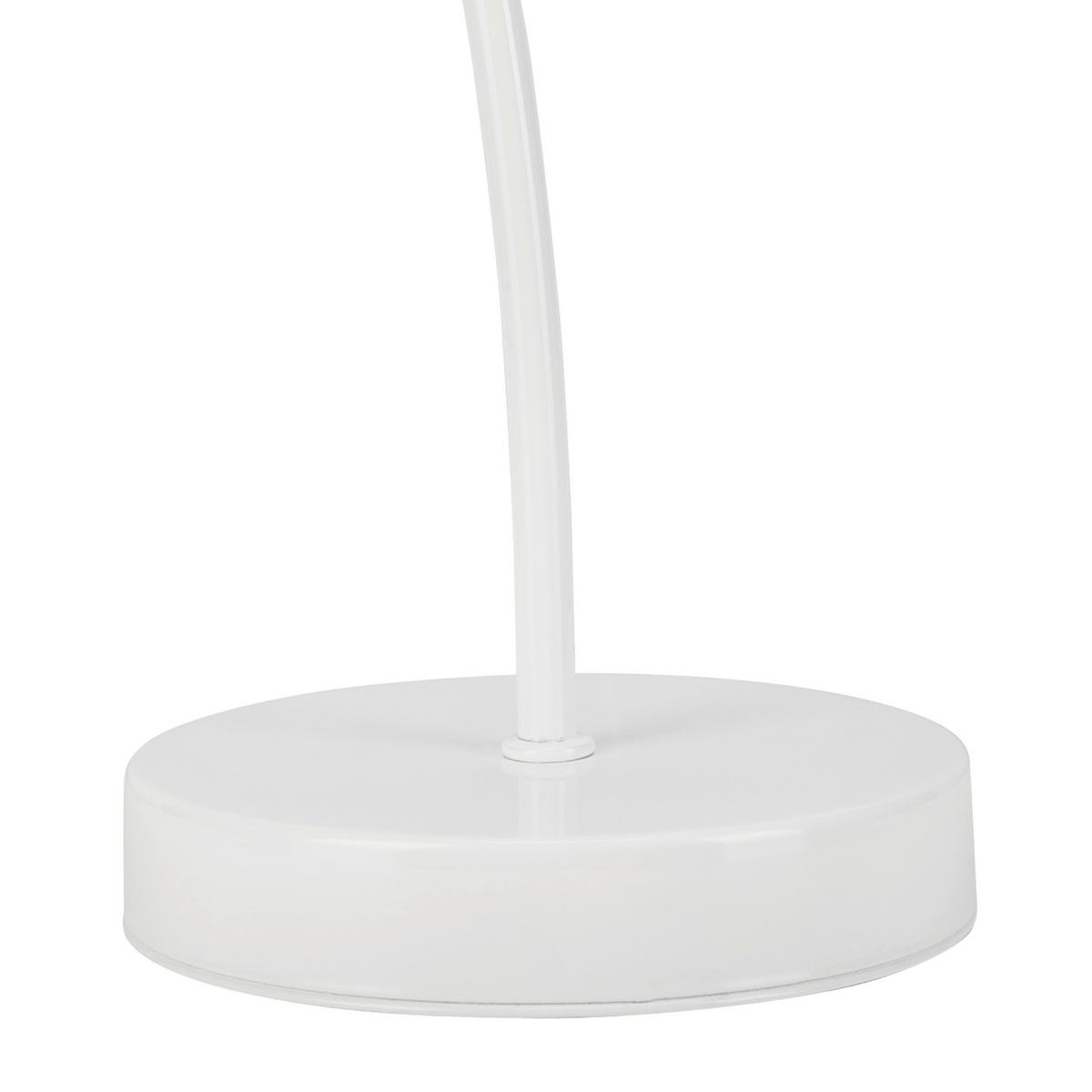Schreibtischleuchte Camilla Weiß Hochglanz D: 32 cm - Weiß Hochglanz, KONVENTIONELL (32/19cm)