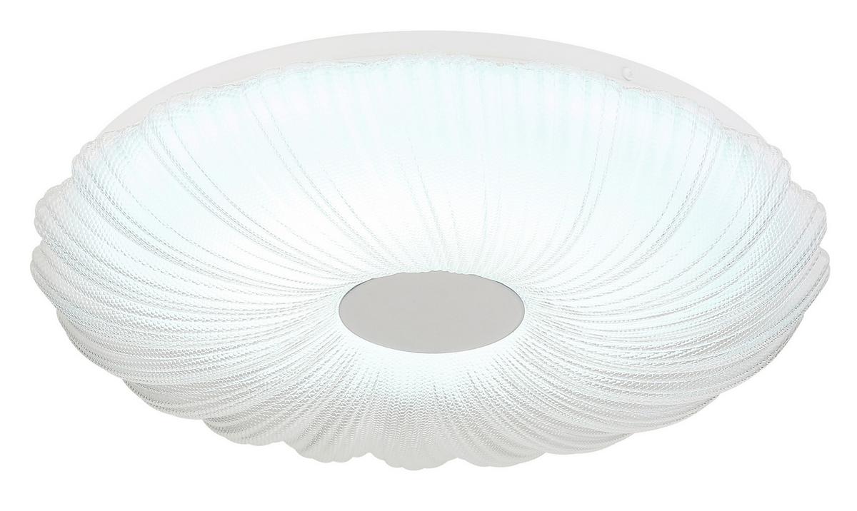 LED-Deckenleuchte Memory-Funktion - Opal/Weiß, KONVENTIONELL, Kunststoff/Metall (38/7cm) - Globo