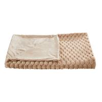 FELLDECKE LEVI - Taupe, MODERN, Textil (150/200cm) - Luca Bessoni