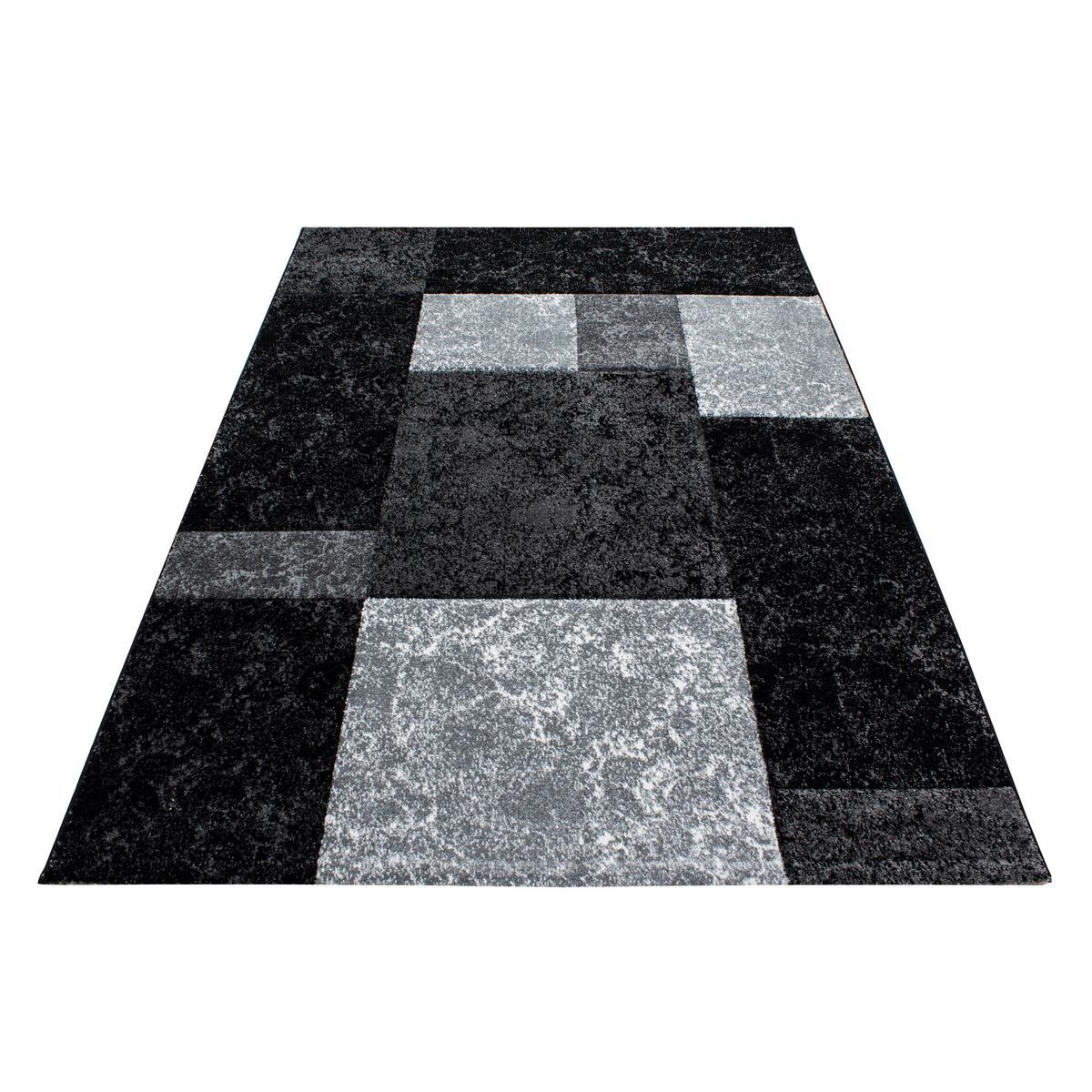Webteppich Schwarz Naturfaser Hawaii 160x230 cm - Schwarz, KONVENTIONELL, Textil (160/230cm)