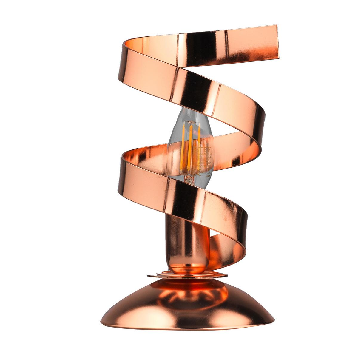 Tischleuchte 4812/lr - Kupferfarben, Design, Metall (12/25cm)