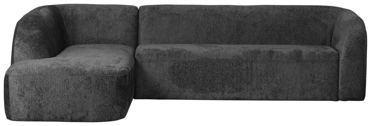Ecksofa Sloping Anthrazit S: 225x274cm - Anthrazit, Design, Textil (225/274cm) - Livetastic