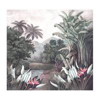 FOTOTAPETE GRÜN/NATUR - Multicolor, Basics, Papier/Kunststoff (300/280/11cm)