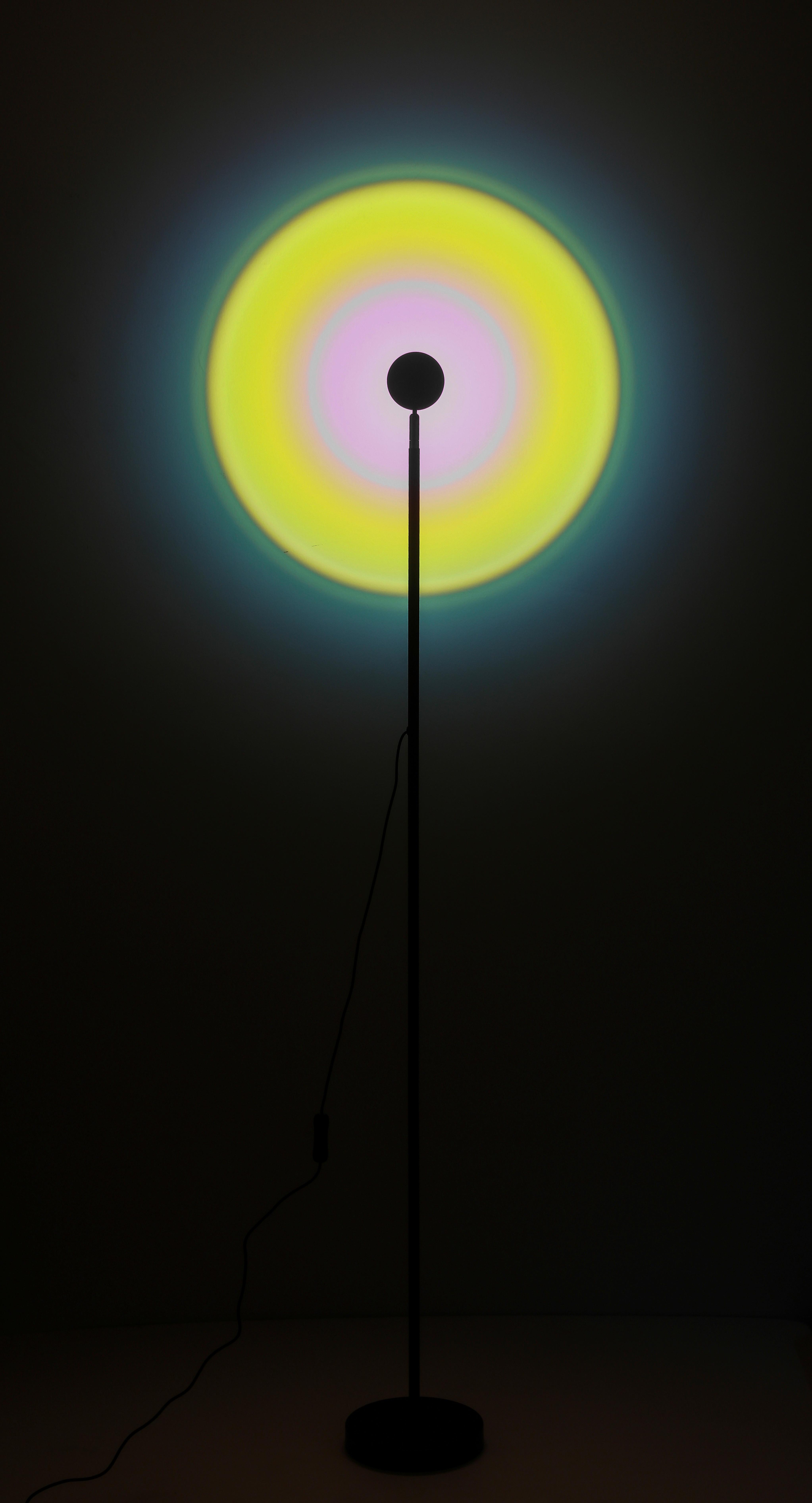 LED stojacia lampa Mavis, vrát. LED 7W - čierna, Modern, kov (18/140cm) - Modern Living