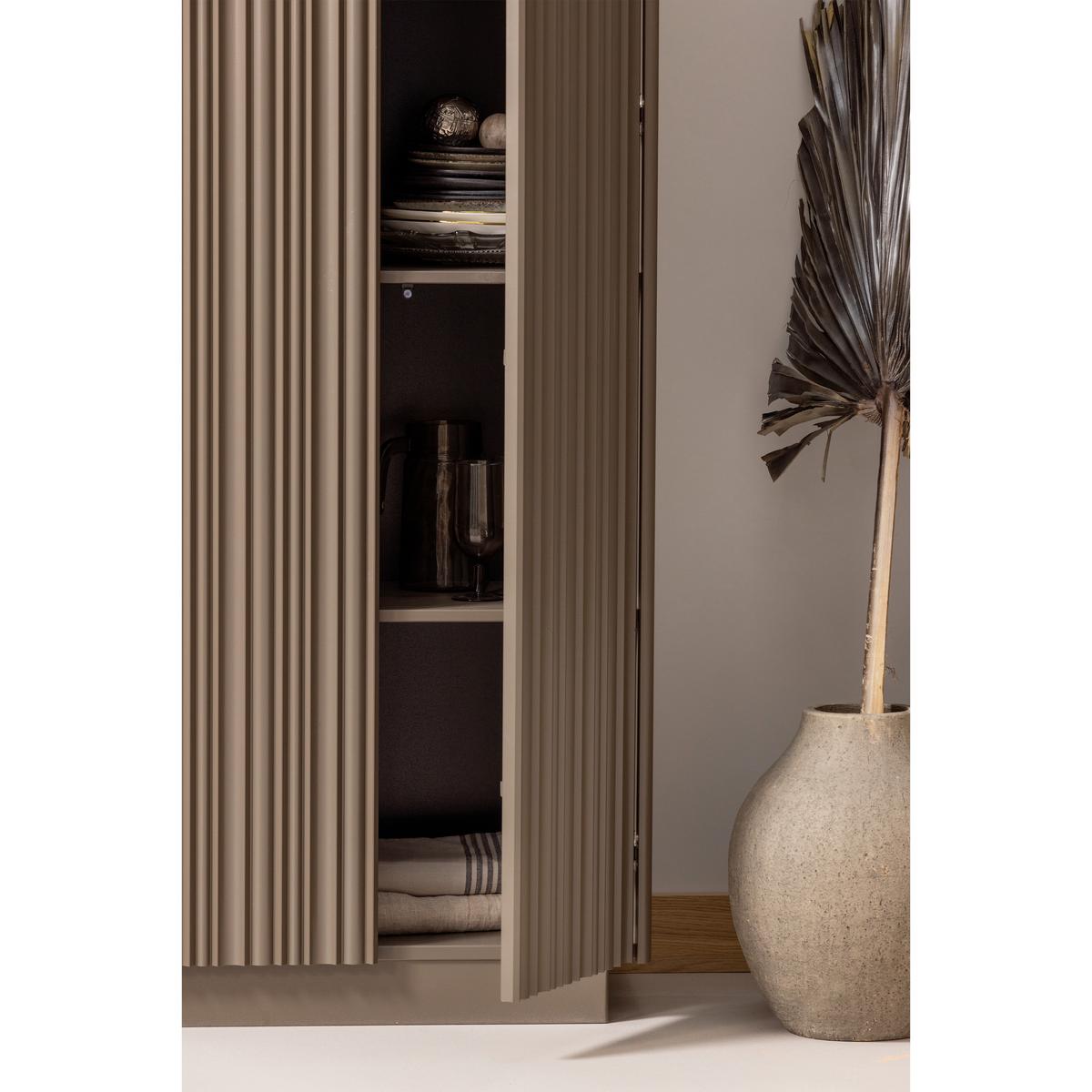 Garderobenschrank Nova Dunkelbraun B: 67 Cm - Dunkelbraun, Design, Holz (67/215/40cm) - Livetastic