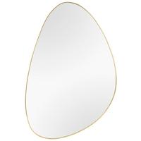 NÁSTENNÉ ZRKADLO IDA - zlatá, Modern, kov/sklo (40/60cm) - Mömax