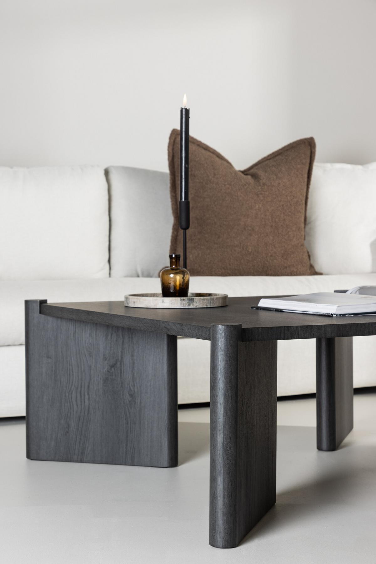 Couchtisch Rogaland Schwarz B: 100 cm - Schwarz, Design, Holz/Holzwerkstoff (100/100/40cm) - Livetastic