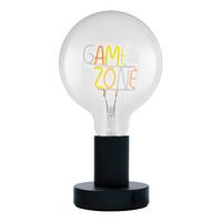 Tischleuchte, E27,1,8w 1906 Lettr Tbl Gamezone1.2we27 - Schwarz, Basics, Metall (12,5/23,1cm) - Ledvance