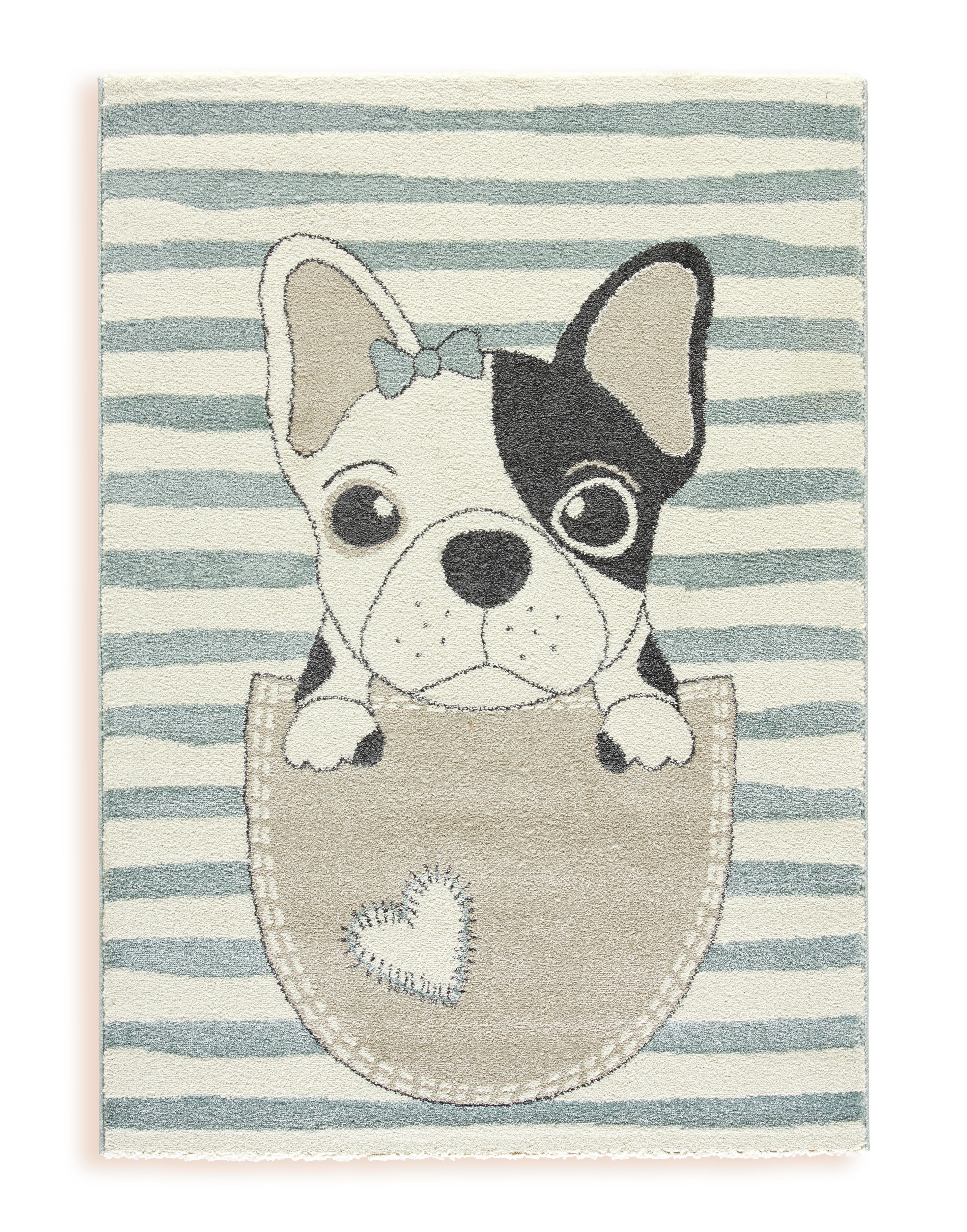 Kinderteppich Lea - Blau, MODERN, Textil (100/150cm) - Ombra