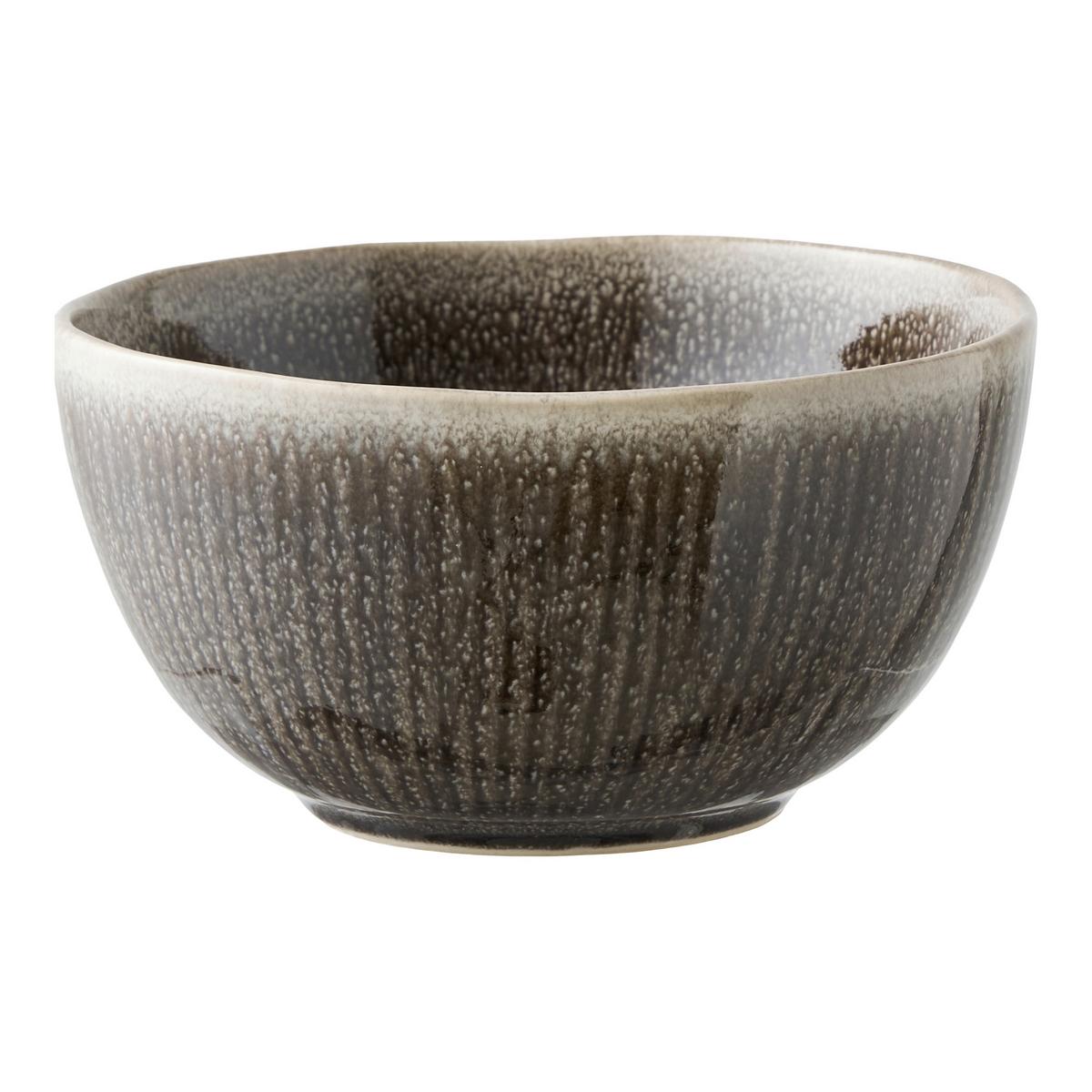 Schüsselset 4 -teilig. Steingut, Grau - Grau, Basics, Keramik