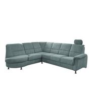 Ecksofa Mit Relaxfunktion Parole Blau Chenille - Chromfarben/Blau, MODERN, Textil (236/275cm) - Livetastic