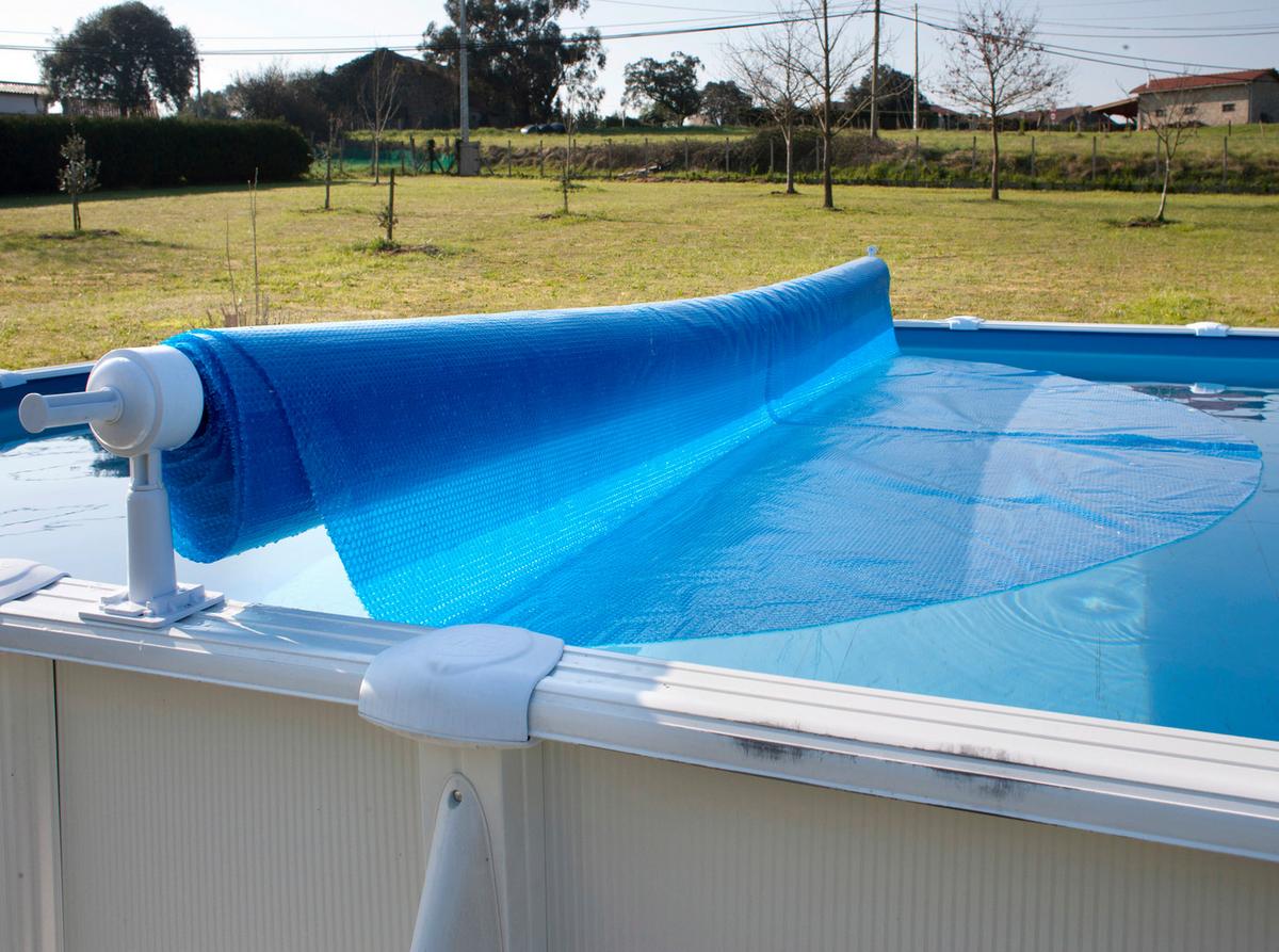 Schutzplane Planenaufroller - Alufarben, KONVENTIONELL, Metall (600cm) - Gre