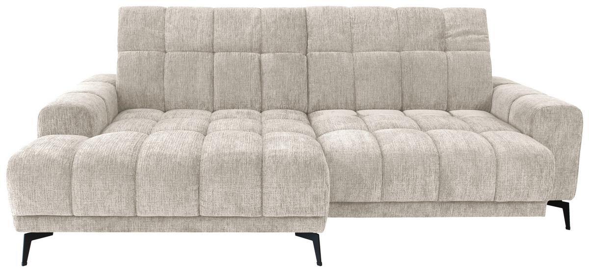 Rohová sedačka LAYA, levá, krémová žinylka KANSAS - krémová, Moderní, textil (155/250cm) - Premium Living