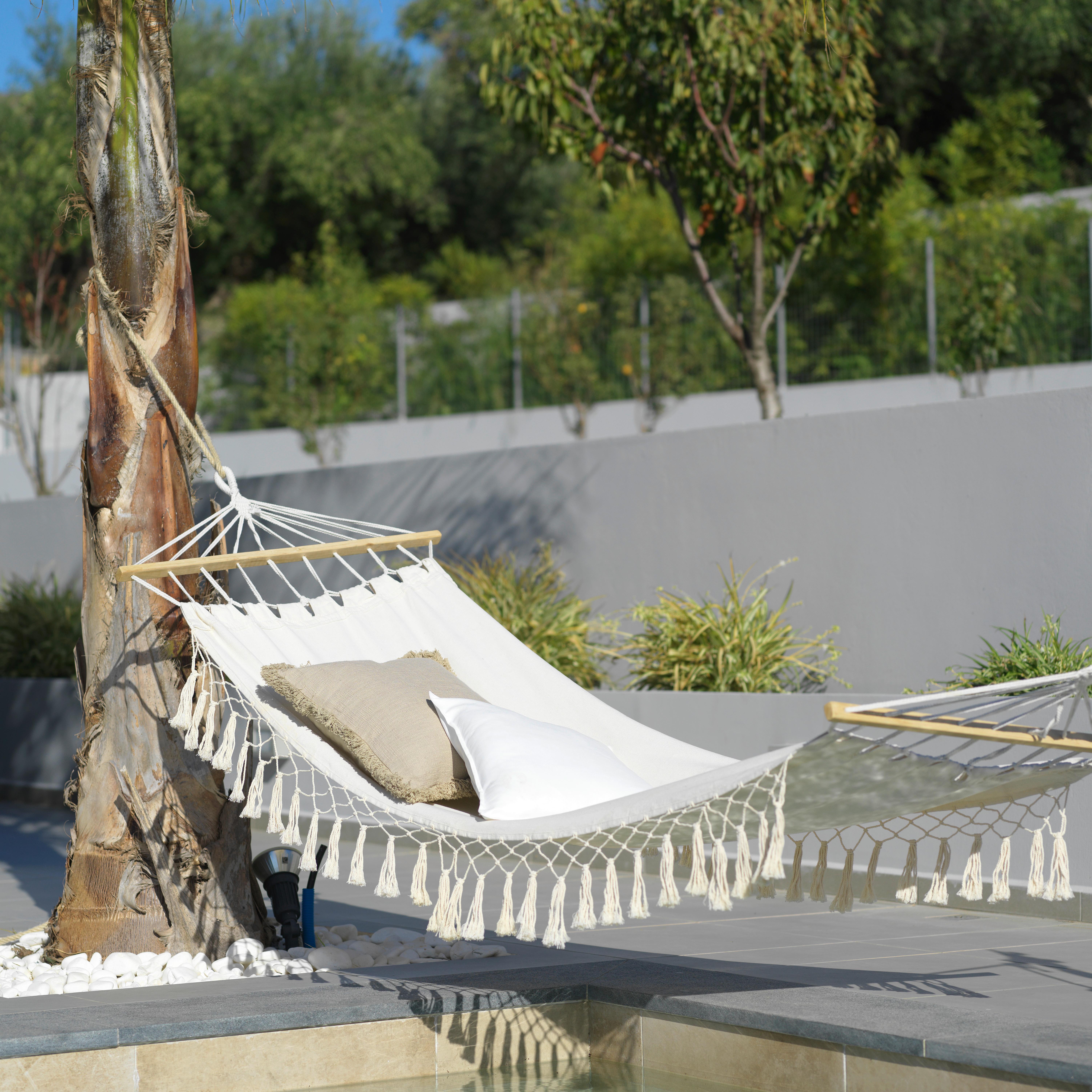 HOUPACÍ SÍŤ SONJA - bílá, Romantický / Rustikální, dřevo/textil (80/200cm) - Mömax