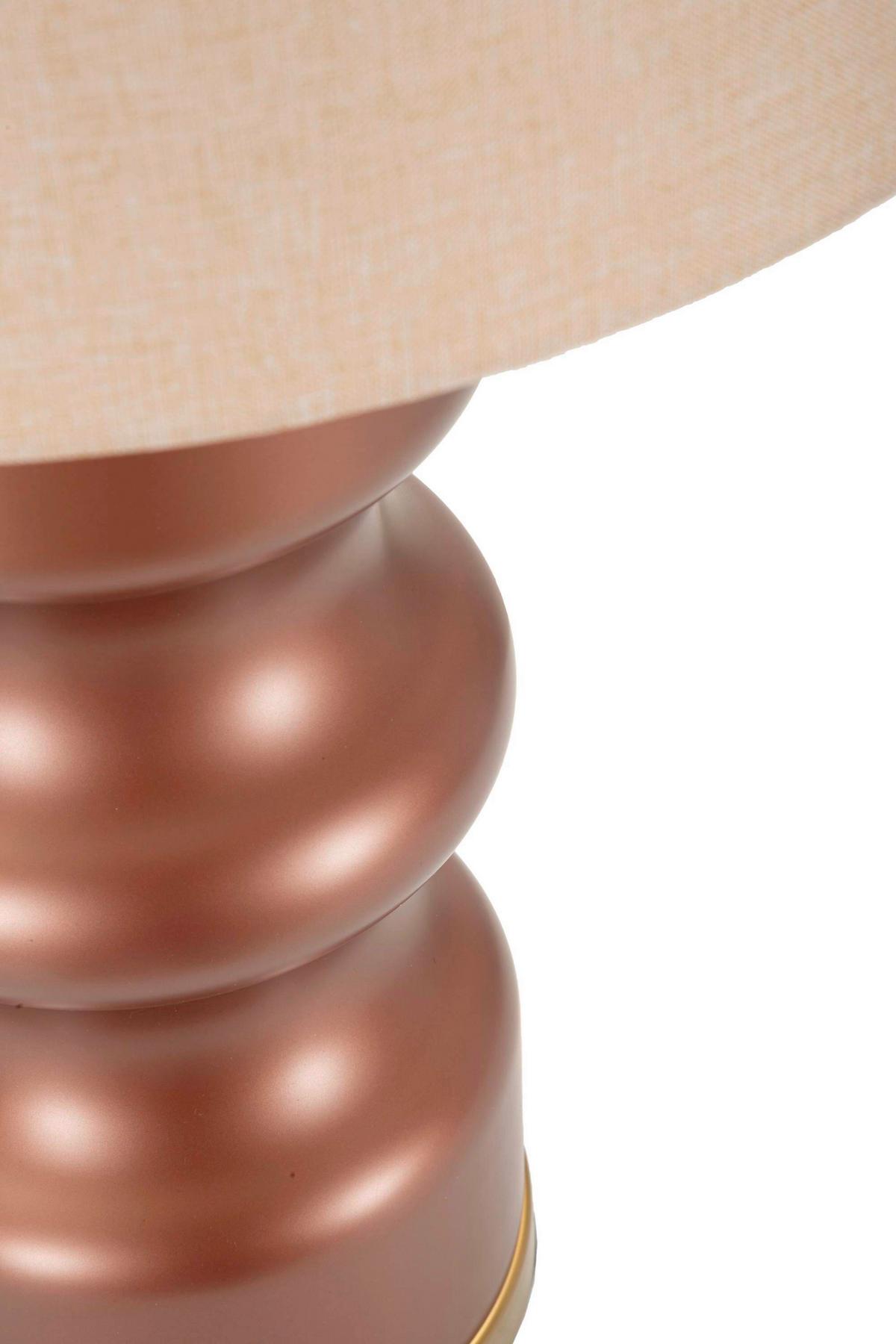 Tischleuchte Rosenthal Braun, Goldfarben B: 40,5 cm - Goldfarben/Braun, Basics, Glas/Textil (40.5/69.5/40.5cm)