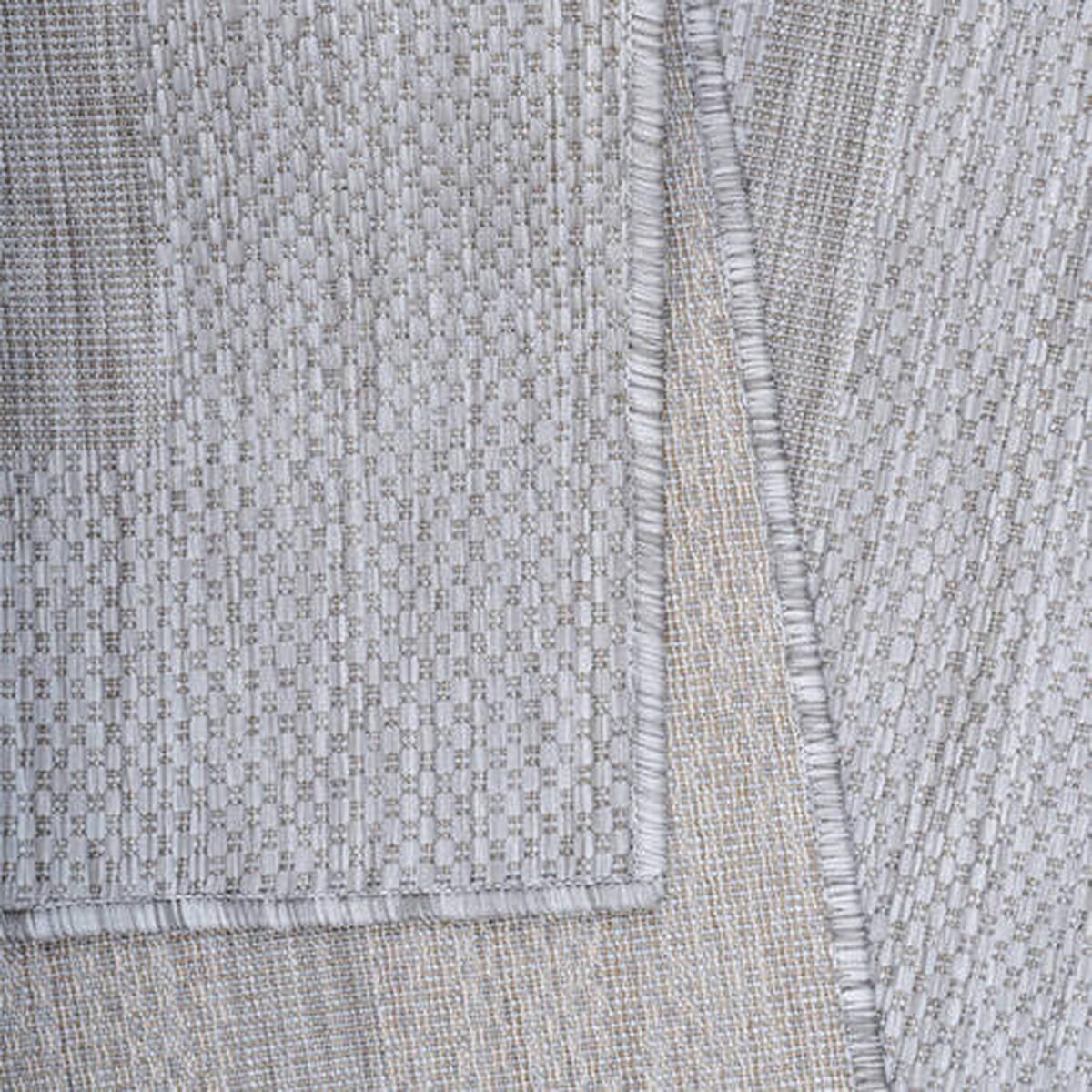 Flachwebteppich Relax - Silberfarben, Basics, Textil (120/120cm) - Novel