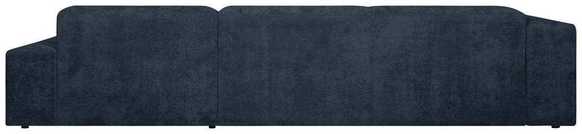 Ecksofa Hannah Blau 343x170 cm - Blau/Schwarz, Design, Textil (343/170cm) - MID.YOU