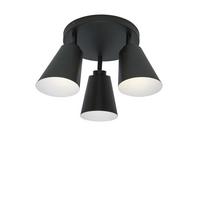 Deckeleuchte Bremen D: 12 Cm 3-Flammig Schwarz - Schwarz, Basics, Metall (12/2,5cm) - It's about Romi