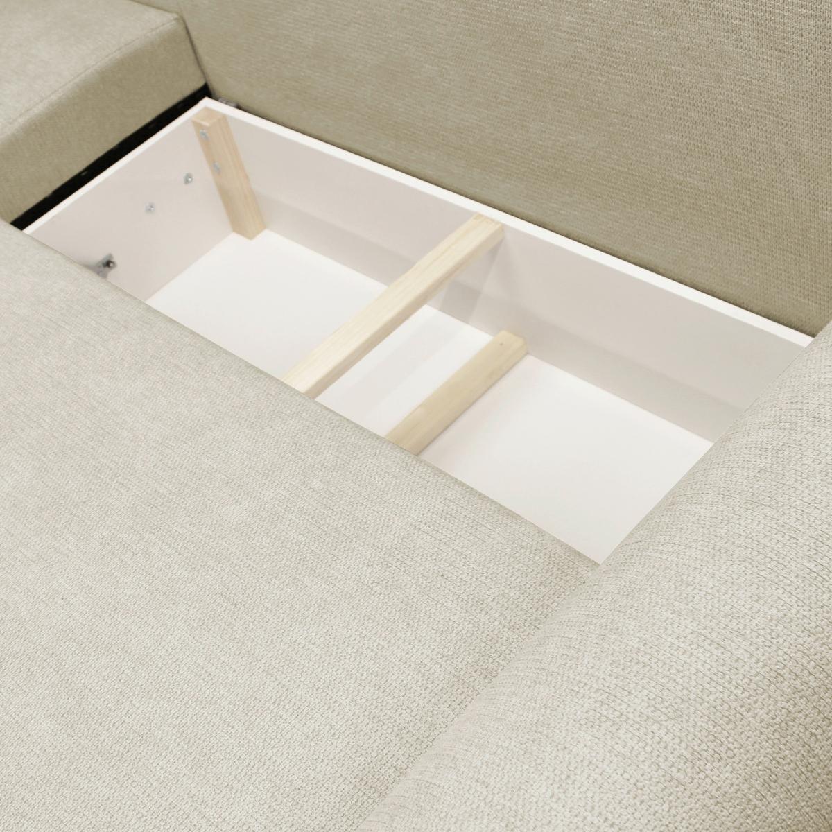 Ecksofa Velo Beige S: 160x250 Cm - Beige/Schwarz, Design, Textil (160/250cm) - MID.YOU