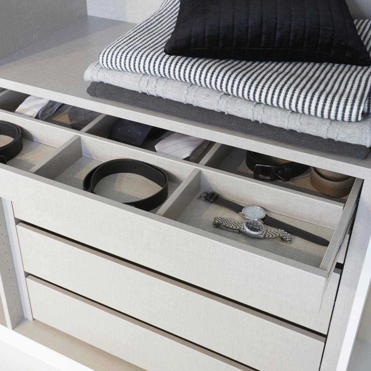 Drehtürenschrank Versity-d Alpinweiß/marmorptik 4trg - Silberfarben/Weiß, Trend, Holzwerkstoff (181/229/54cm) - James Wood