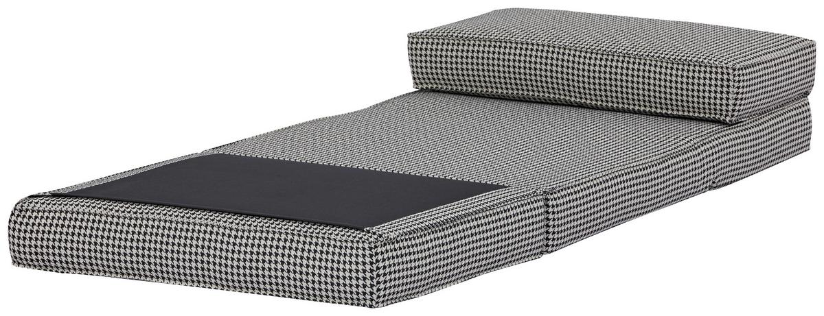 Schlafsessel Luc - Schwarz/Weiß, MODERN, Textil (74/61,5/80cm) - MID.YOU