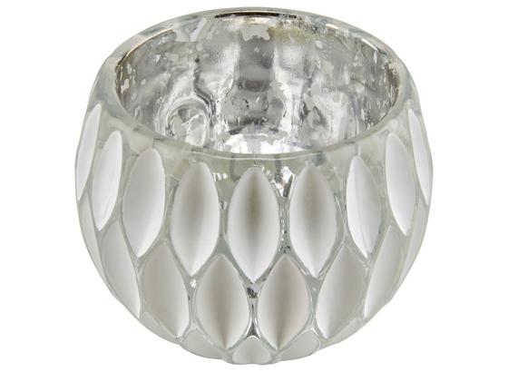 Teelichthalter Alette - Silberfarben/Weiß, Basics, Glas (11/9cm) - Luca Bessoni Teelichthalter Alette - Silberfarben/Weiß, Basics, Glas (11/9cm) - Luca Bessoni