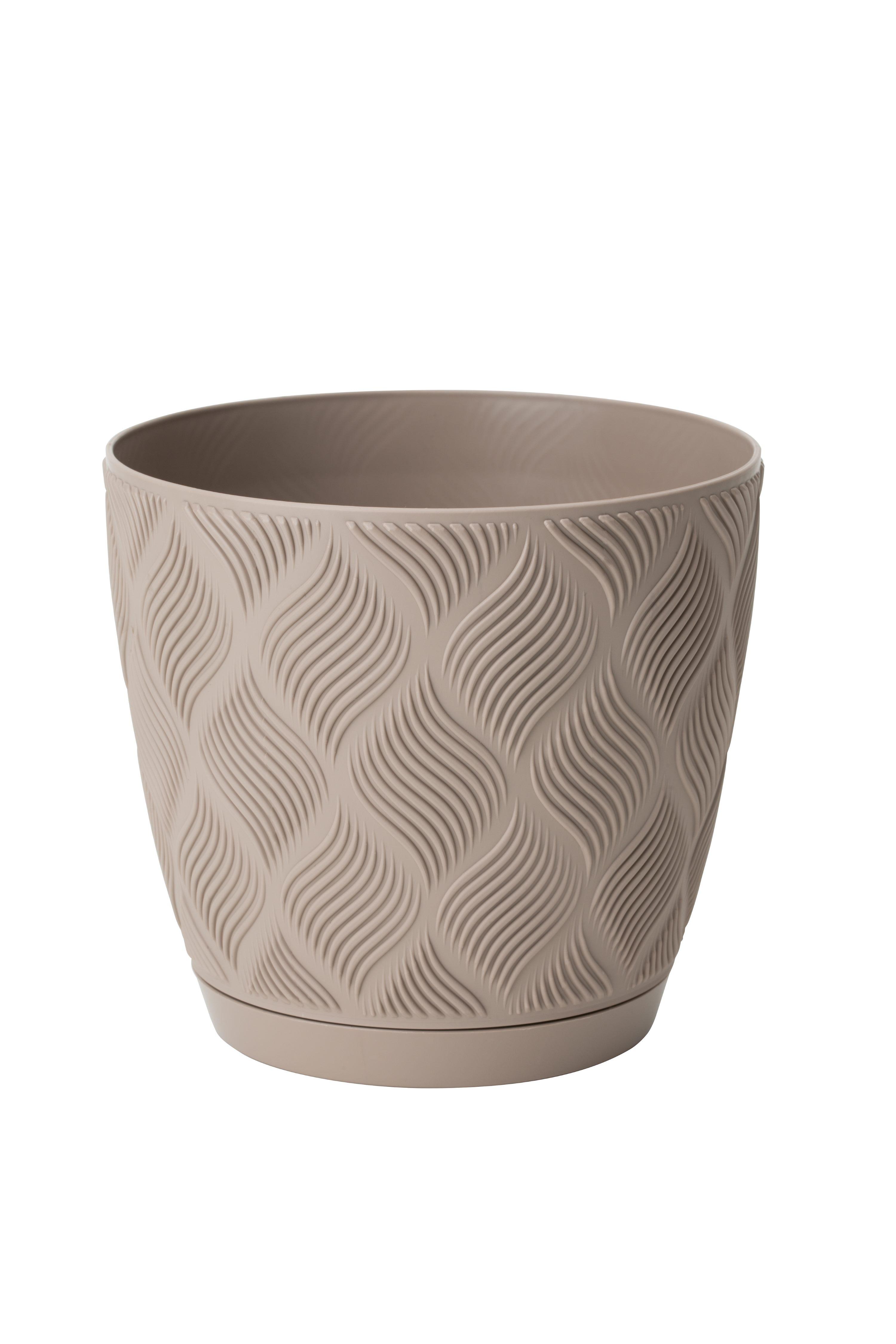Obal na kvetináč GROW COMPLETE ECO 15 - šedohnědá, Konvenční, plast (14,8/13,7cm) - Mömax