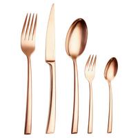 Besteckset Tafelbesteck Avelino - Bronzefarben, Design, Metall - Echtwerk