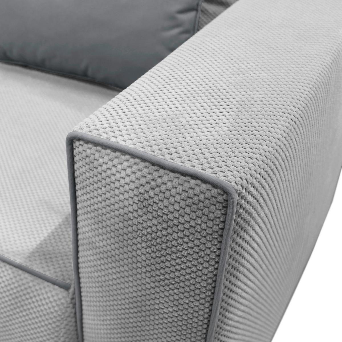 Récamiere Iga Re Grau B: 168 Cm - Rosa/Grau, Design, Textil (168/73/99cm) - MID.YOU