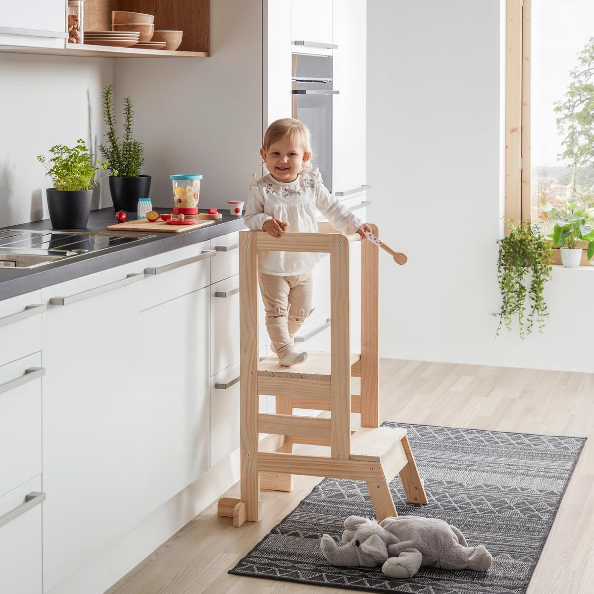 Učící věž EMMY přírodní barva - přírodní barvy, Konvenční, dřevo (39/90/51cm) - Mömax