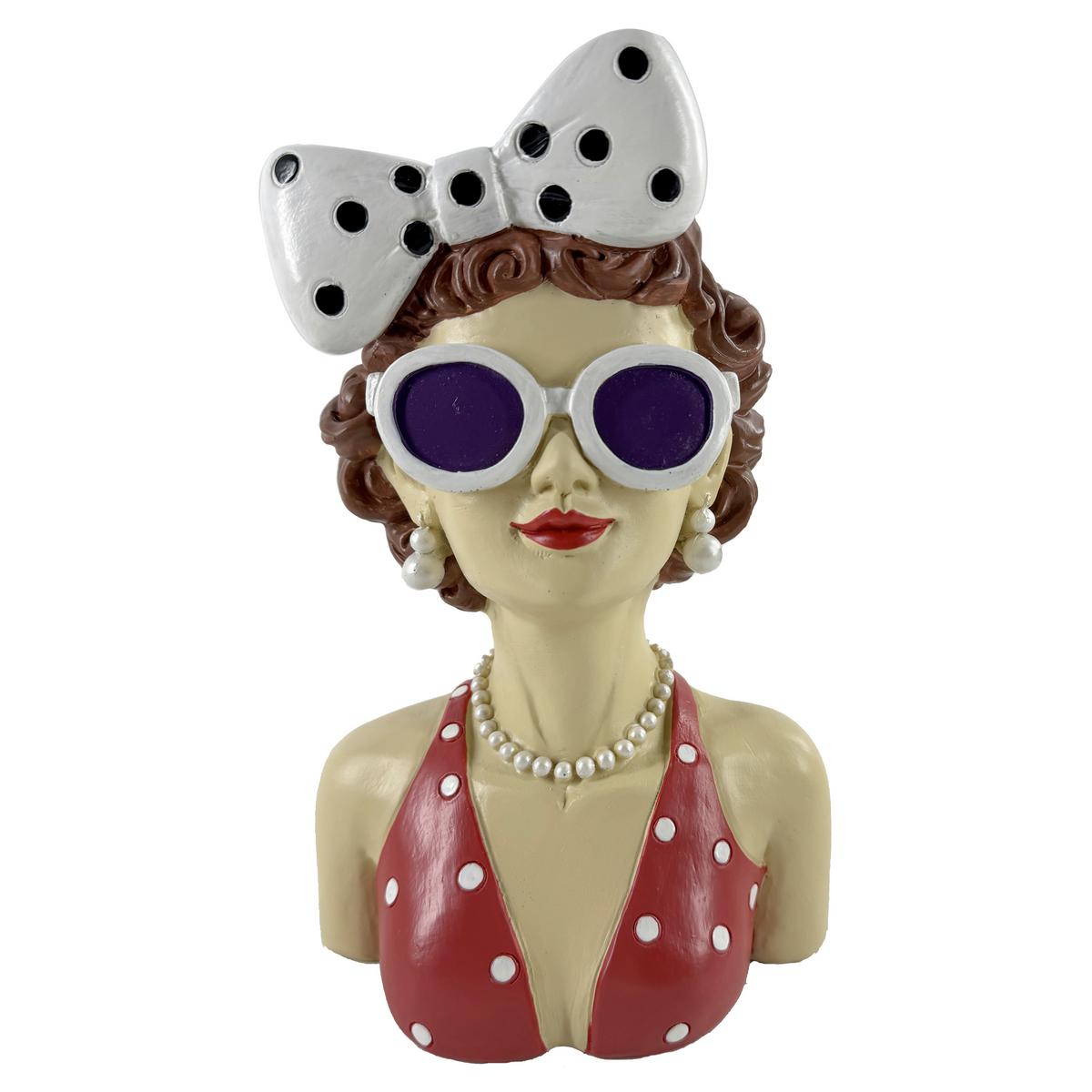 Dekovase Marry -Paz- - Rotbraun/Gelb, KONVENTIONELL, Kunststoff (16.5/12/27cm) - Luca Bessoni