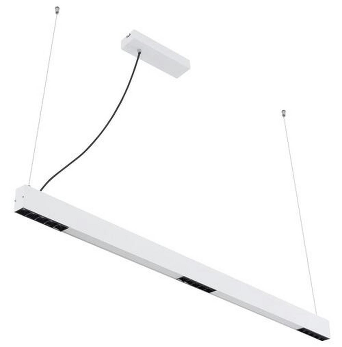 Led-hängeleuchte H: 120 Cm 1-Flammig Farbwechsler - Weiß, Design, Glas/Kunststoff (119/7/120cm) - Globo